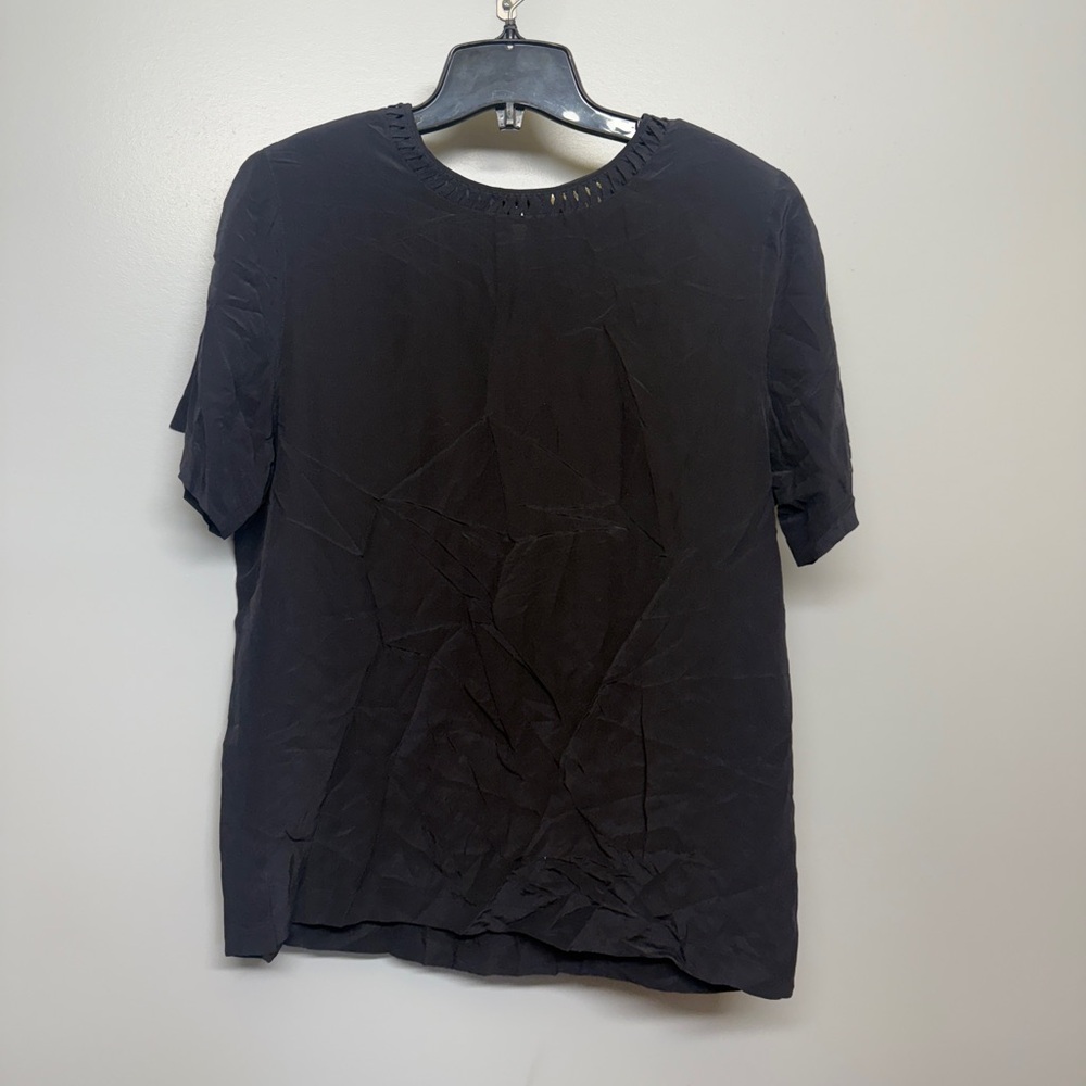 Vintage Pursuits 100% Silk Black Shirt